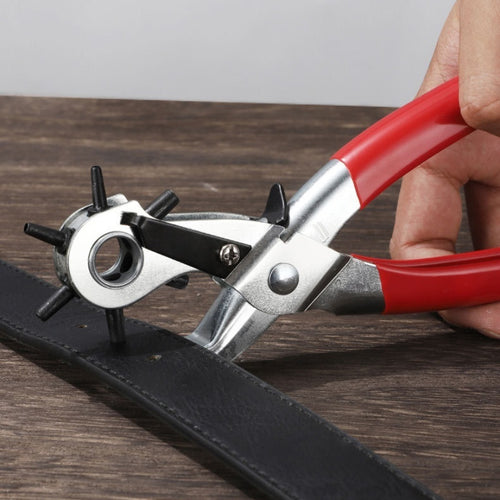 Heavy-Duty Rotary Leather Hole Punch Tool