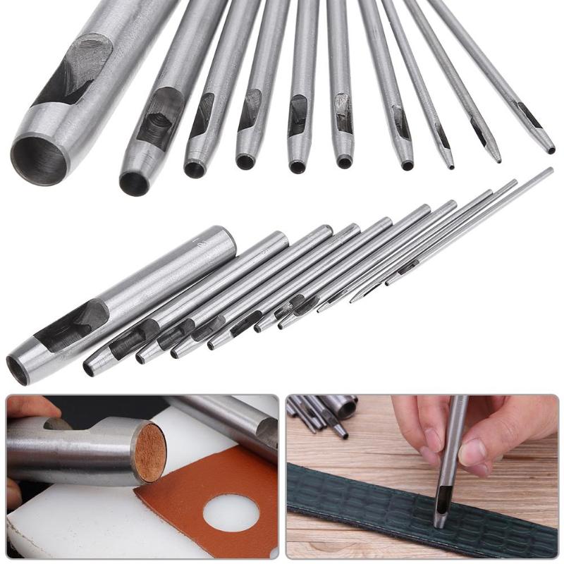 Premium Leather Hole Punch Set – Heavy Duty Belt & Craft Punching Tool Kit (Multiple Sizes)