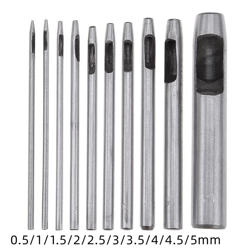 Premium Leather Hole Punch Set – Heavy Duty Belt & Craft Punching Tool Kit (Multiple Sizes)